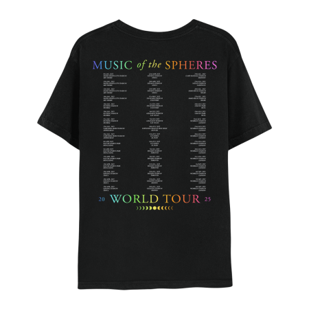 MUMBAI JANUARY 2025 MUSIC OF THE SPHERES LIMITED EDITION TOUR TEE