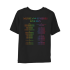 MUSIC OF THE SPHERES WORLD TOUR 2025 YOUTH TEE - BLACK