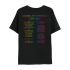 MUSIC OF THE SPHERES WORLD TOUR 2025 TEE - BLACK
